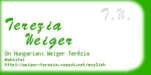 terezia weiger business card
