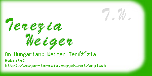 terezia weiger business card